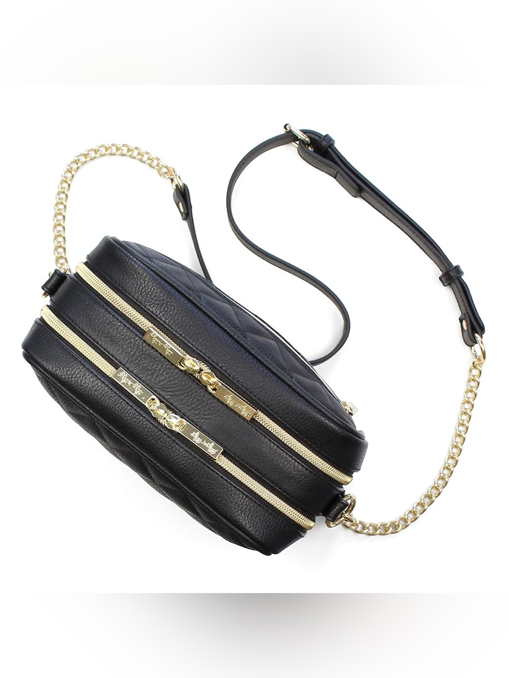 Itzy Ritzy Double Take Crossbody Diaper Bag - BLACK - BNWT - Picture 7 of 15